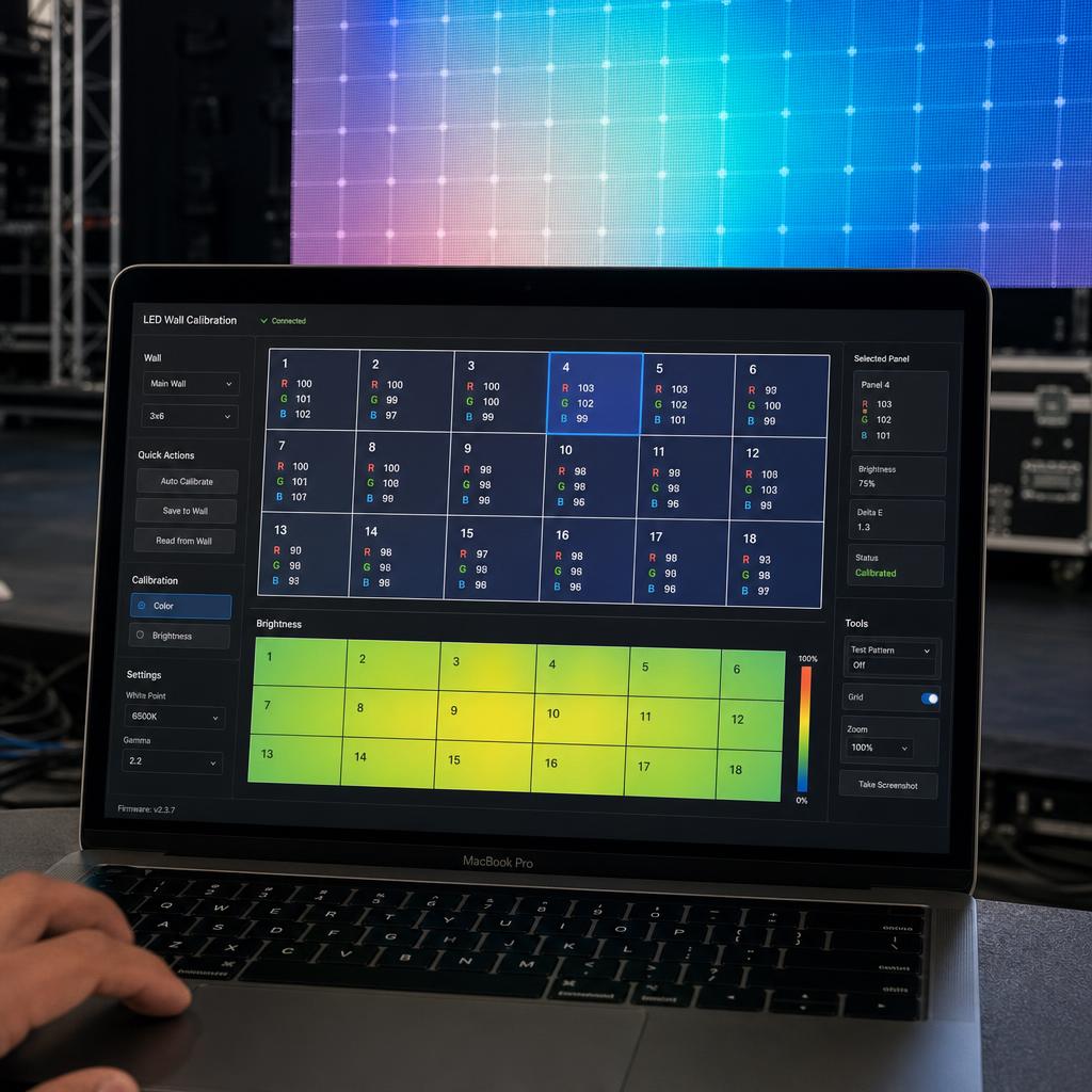 Supporting display view for how do i calibrate an led wall?