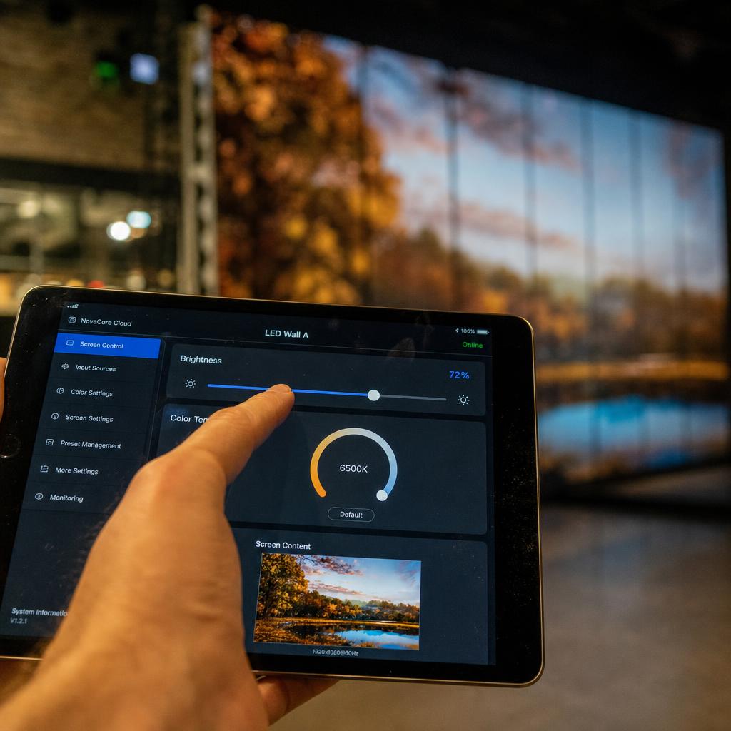 Digital signage visualization of how do i manage led walls remotely?
