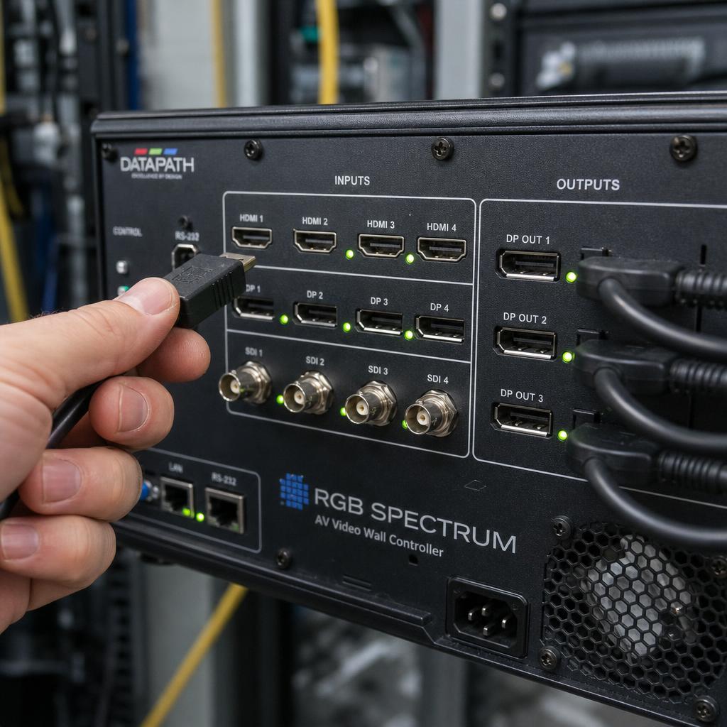 Digital signage visualization of how do video wall controllers work?