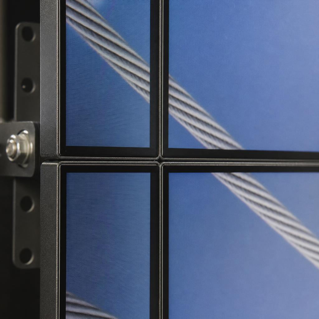 Digital signage visualization of what is bezel compensation in video walls?