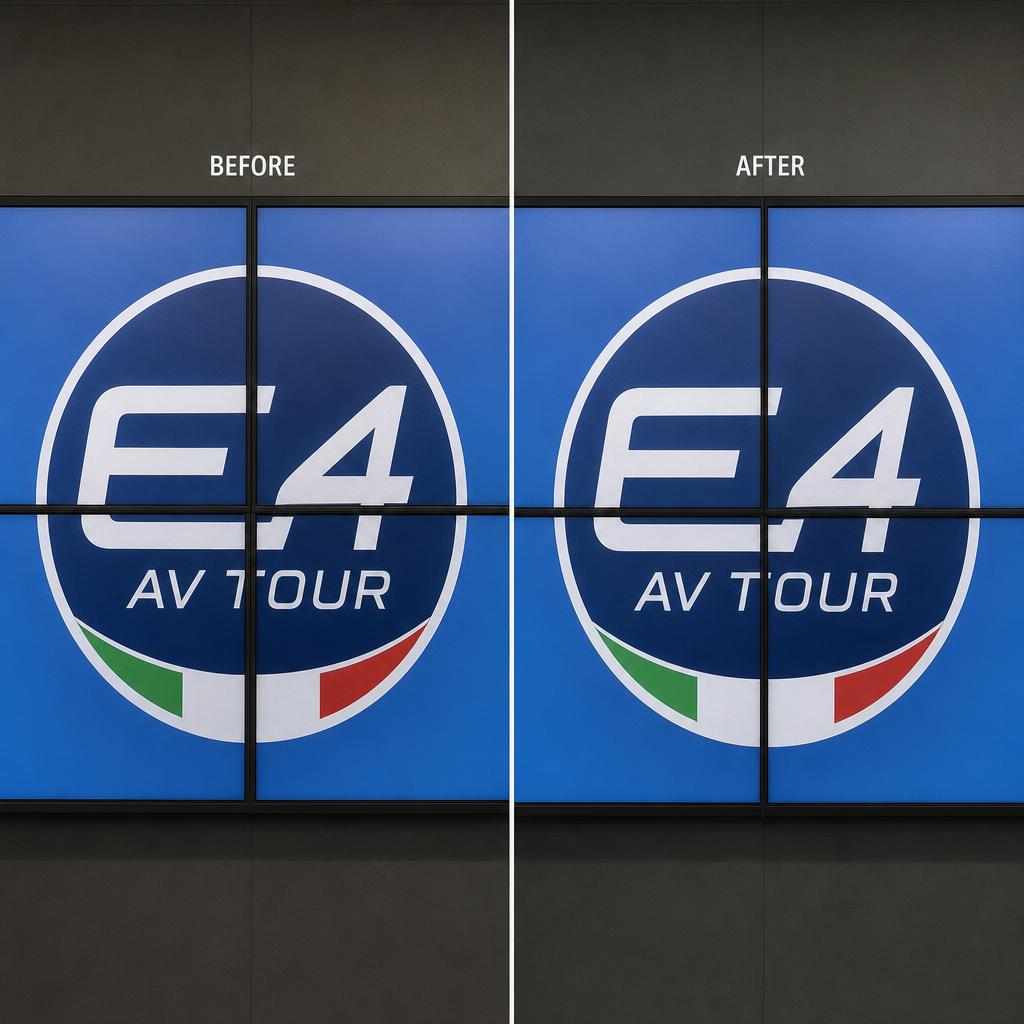Supporting display view for what is bezel compensation in video walls?