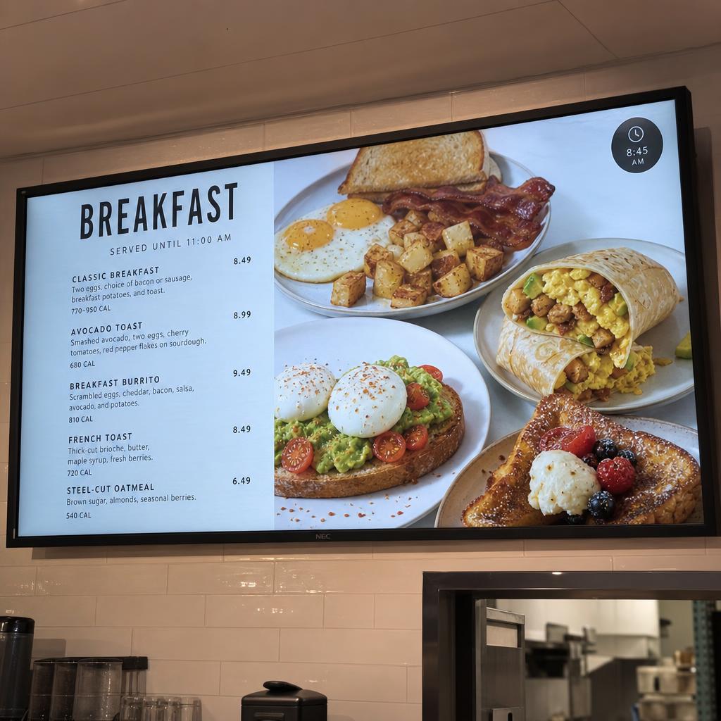 Supporting display view for what is dayparting in digital signage?