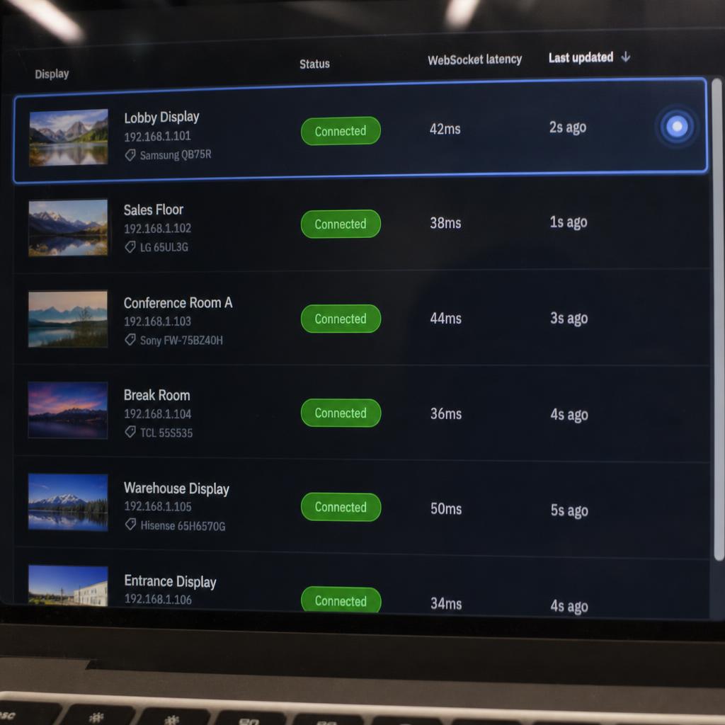 Supporting display view for what is real-time screen control?