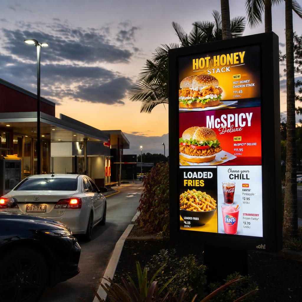 Digital Signage for Brisbane Hospitality & QSR: A Buyer's Guide — digital signage in action