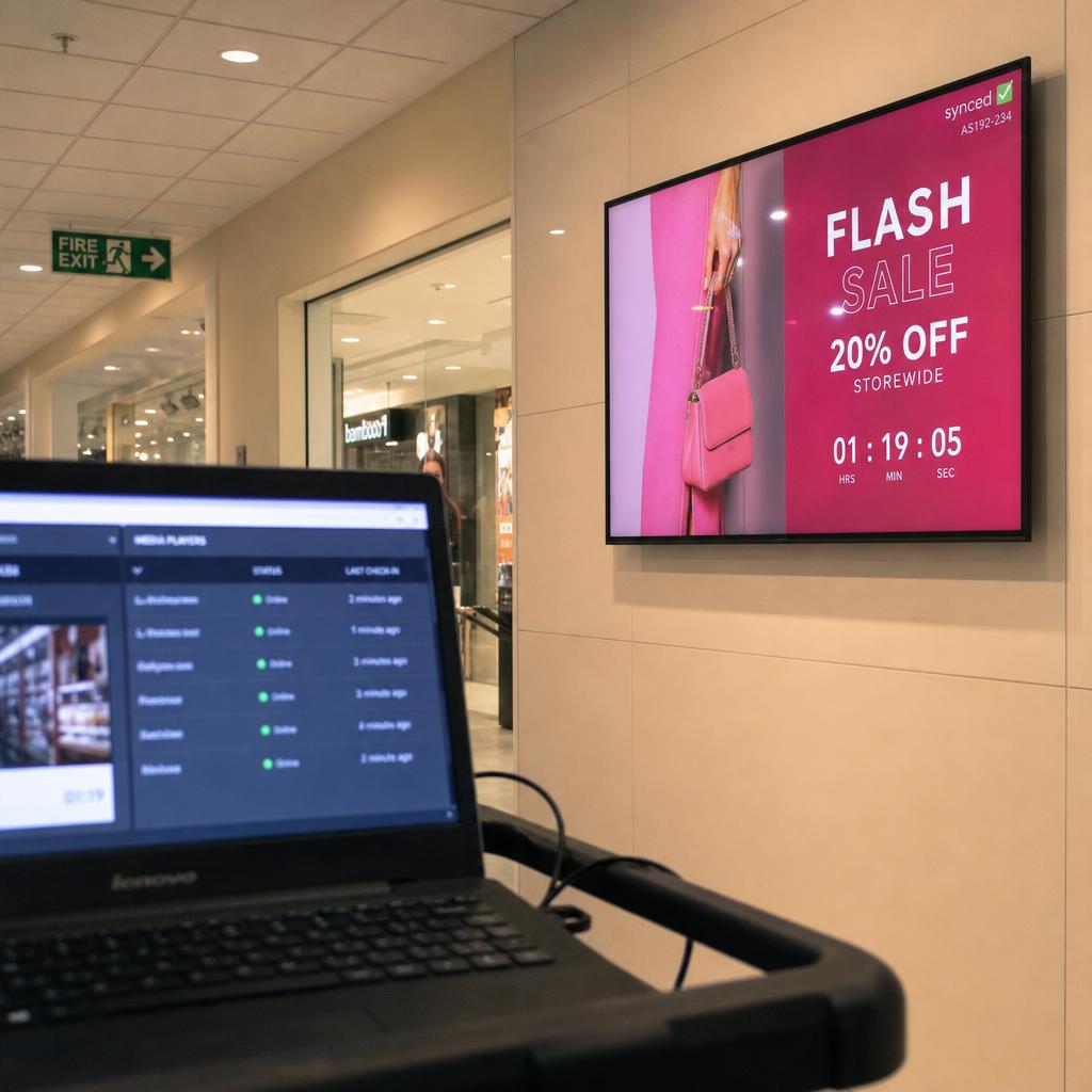 Digital Signage CMS: How It Actually Works — digital signage in action