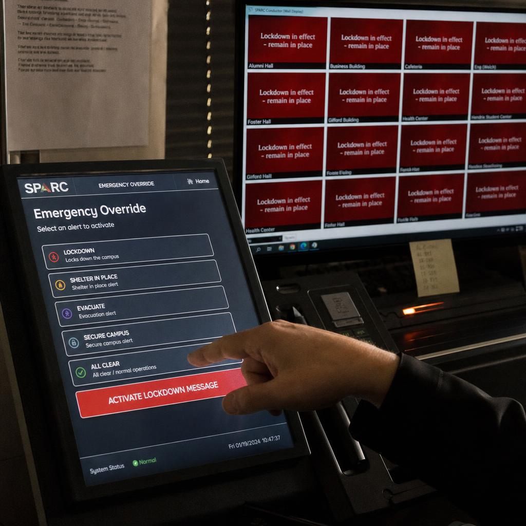 Digital Signage for Campus Communications — digital signage in action