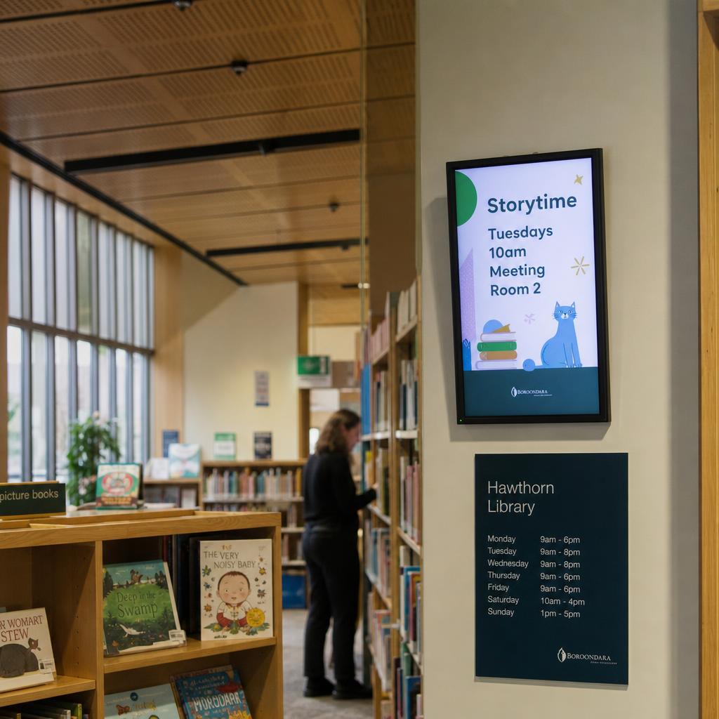 Digital Signage for Councils and Public Facilities — digital signage in action