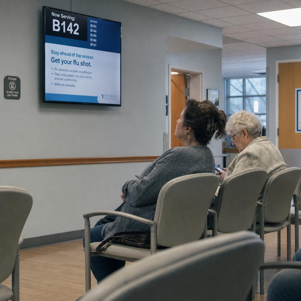 Cover image for Digital Signage for Medical Clinics: Waiting Room Screens That Help