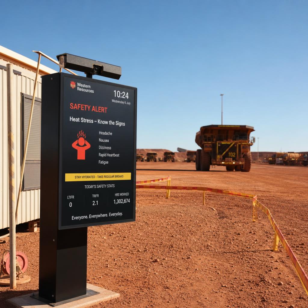 Digital Signage for Perth's Resources Sector: A Buyer's Guide — digital signage in action