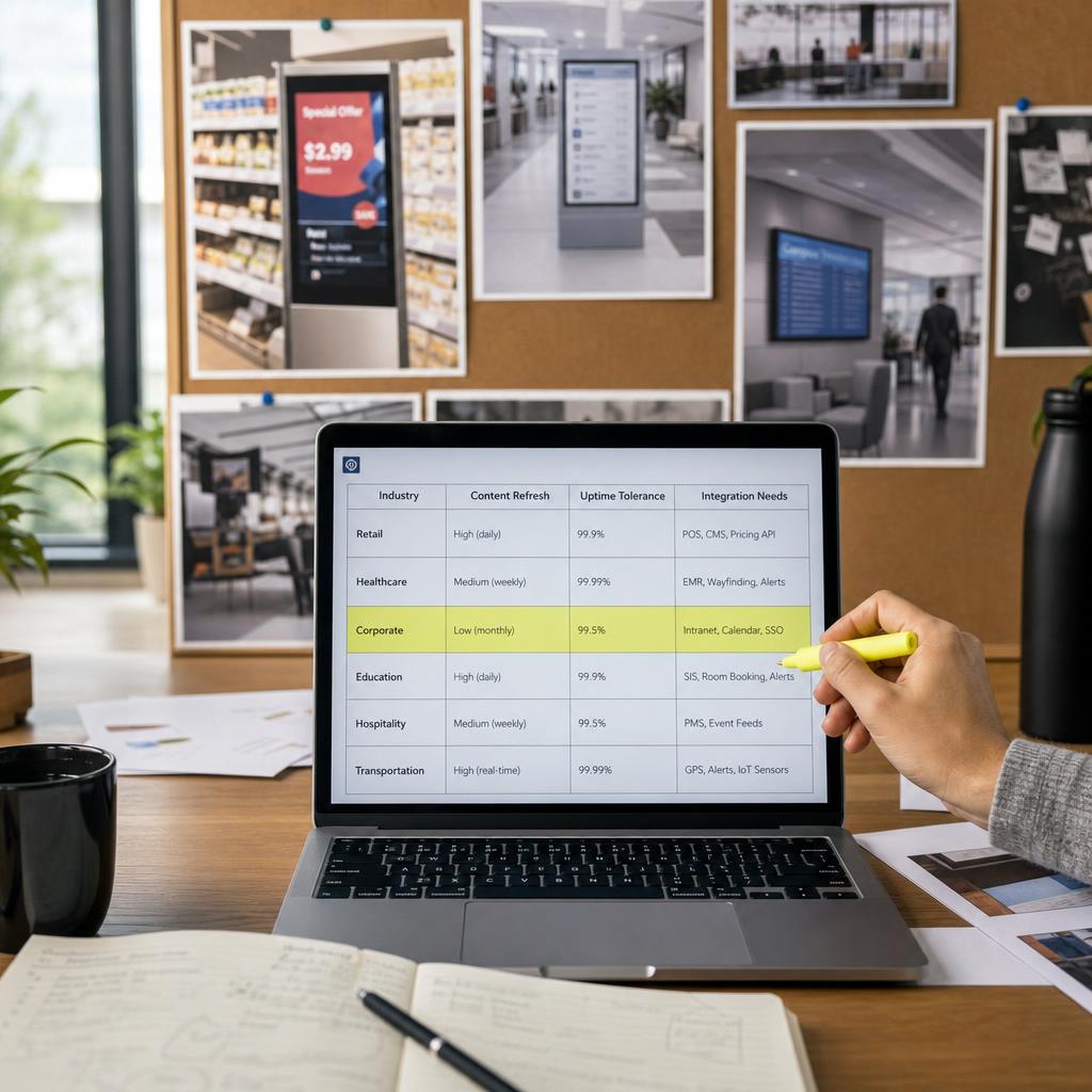 Digital Signage Software Across Industries — article cover