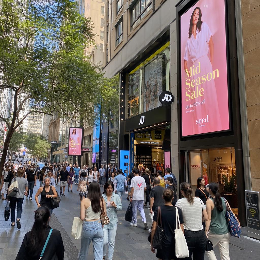 Digital Signage for Sydney CBD Retail: A Buyer's Guide — digital signage in action