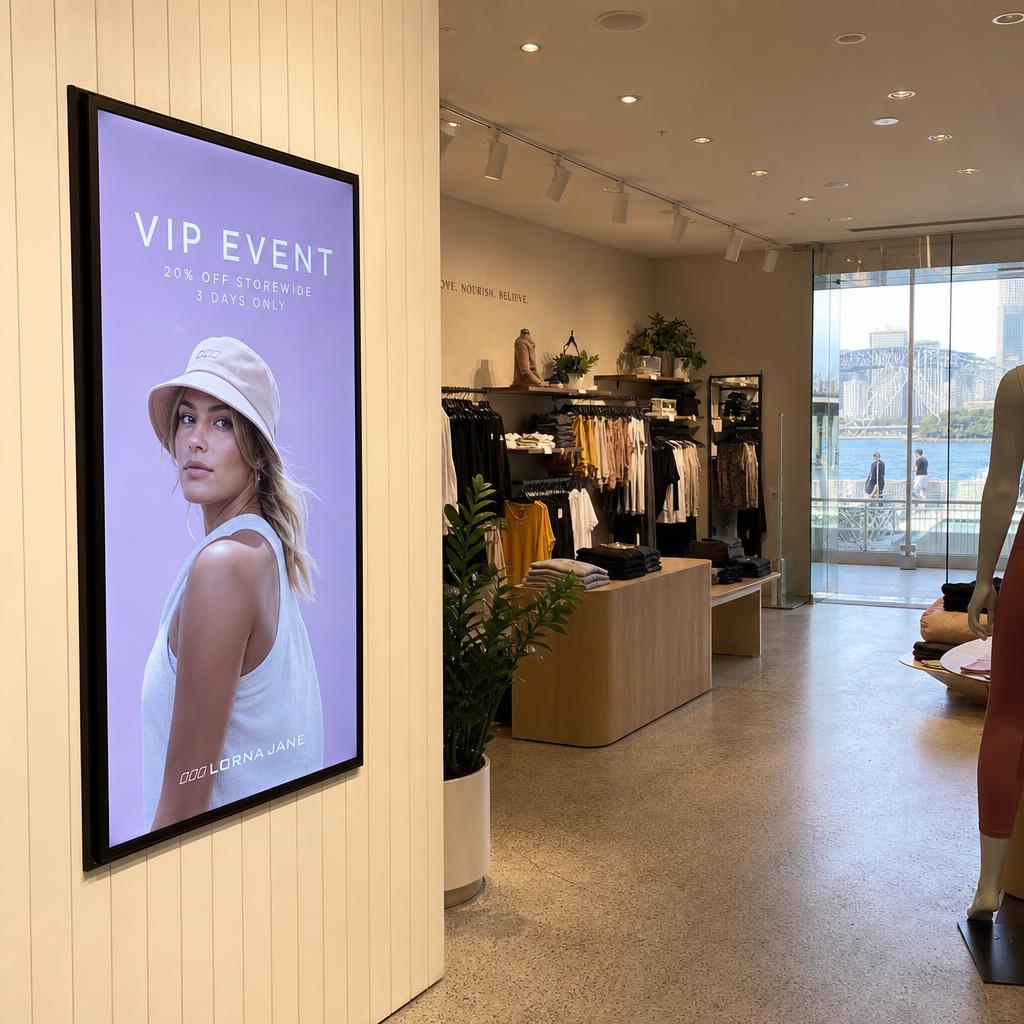 Digital Signage for Sydney CBD Retail: A Buyer's Guide — digital signage in action