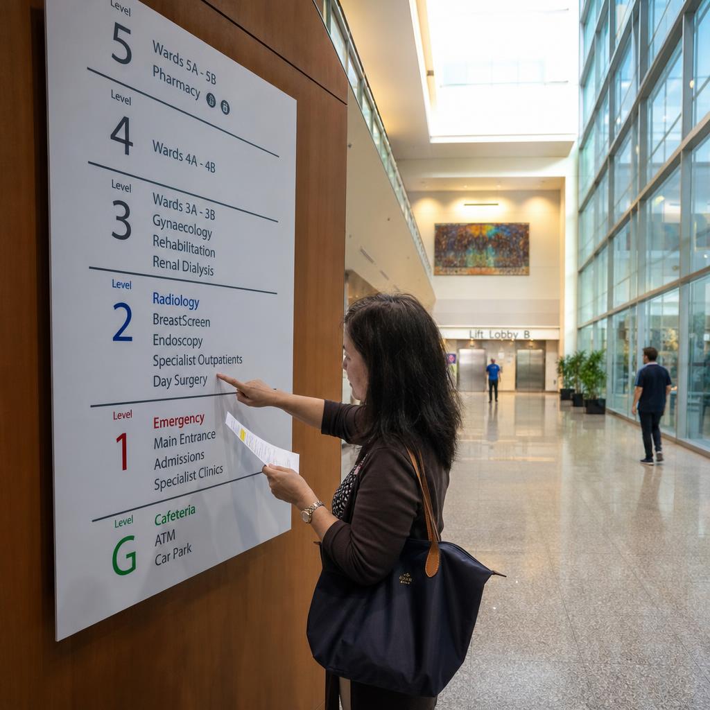 Digital Wayfinding digital signage in use