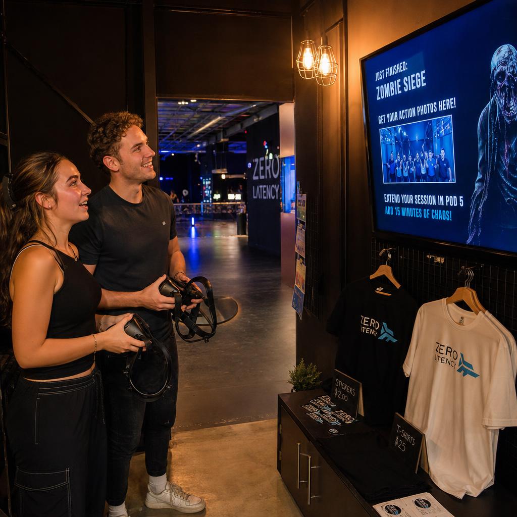 Digital Signage for VR & Immersive Venues — digital signage in action