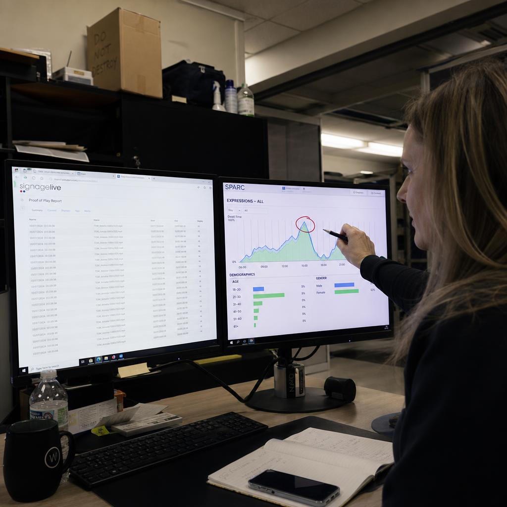 Enterprise display deployment supporting the SPARC vs Signagelive use-case comparison