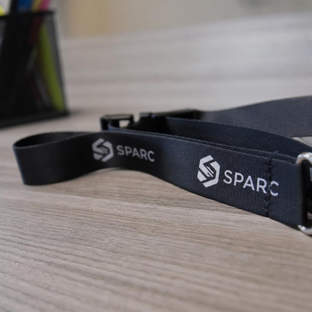SPARC visual identity applied consistently to branded digital assets