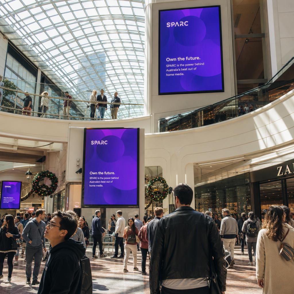 Connected commercial displays demonstrating SPARC's market traction