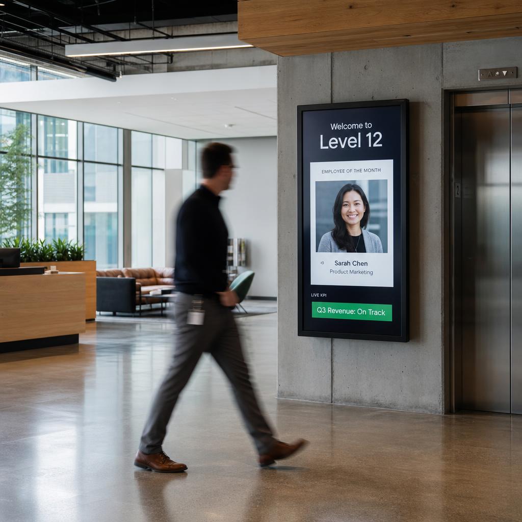 Corporate digital signage
