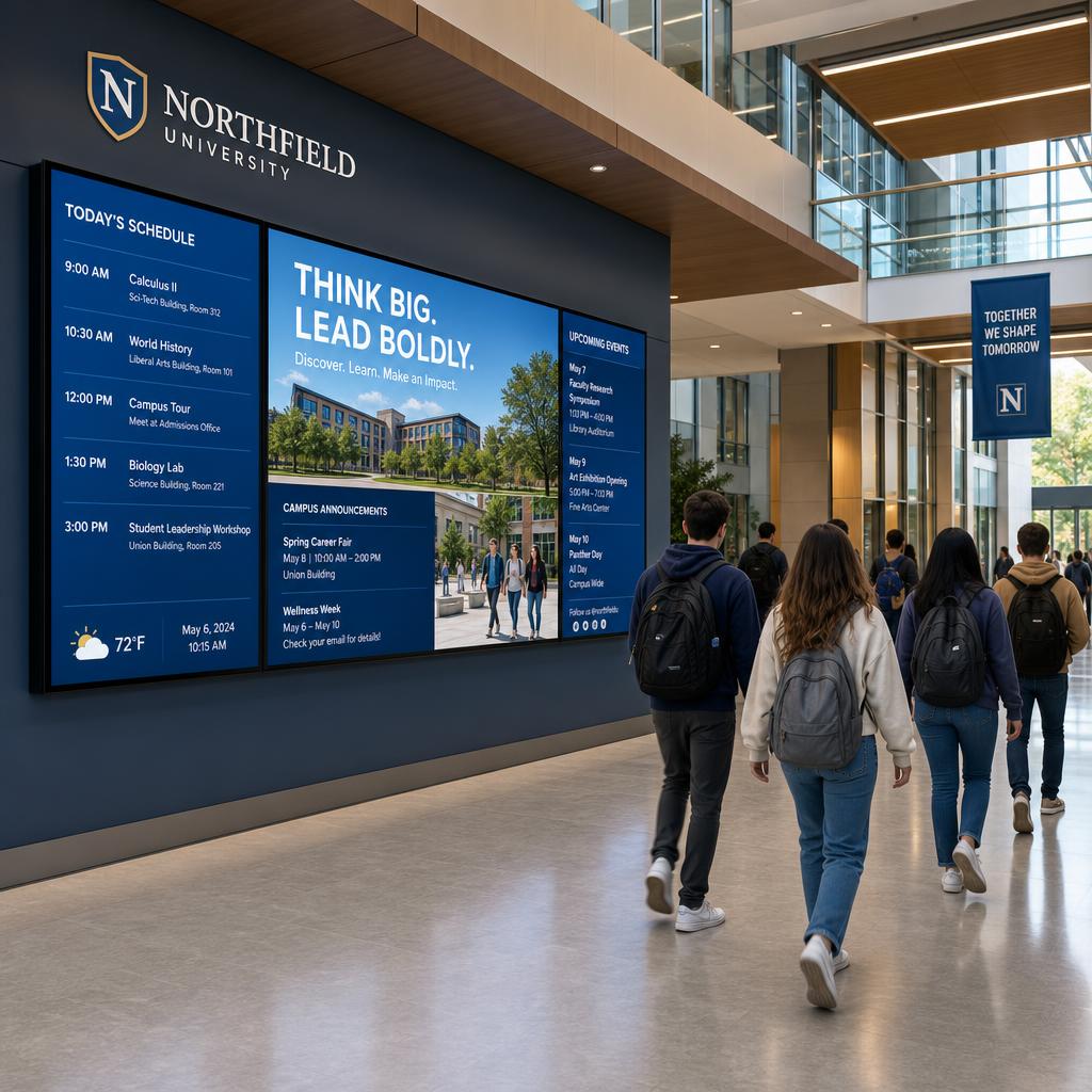 Digital signage in Education & Universities environment