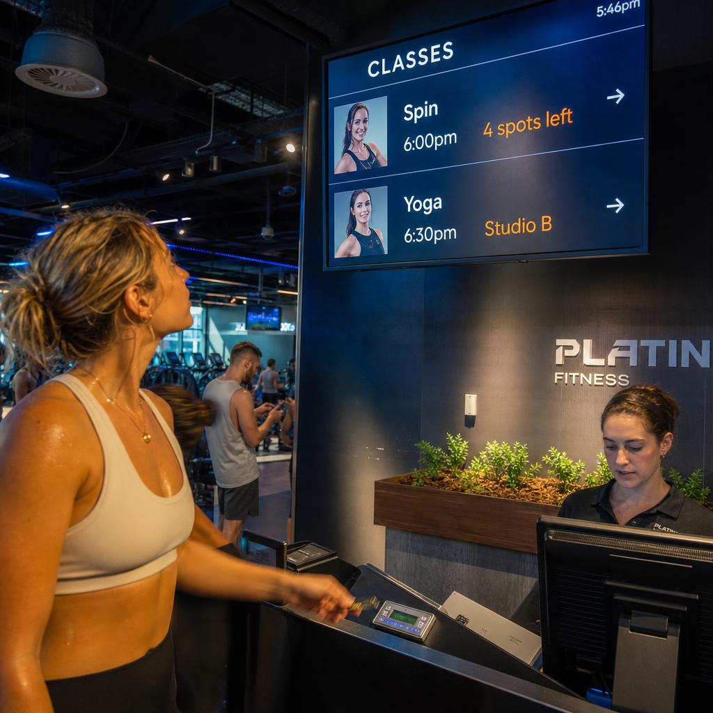 Fitness digital signage