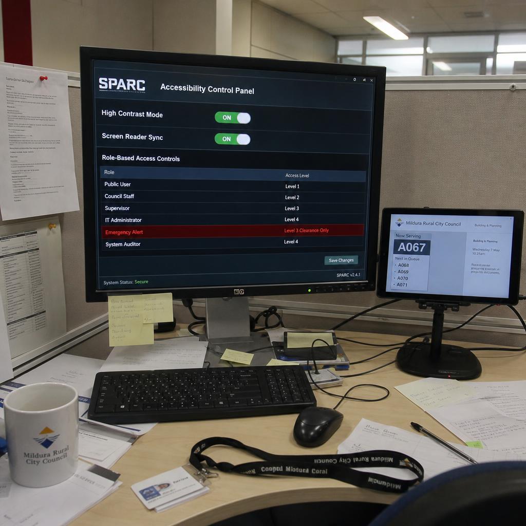 Government digital signage providing clear public information