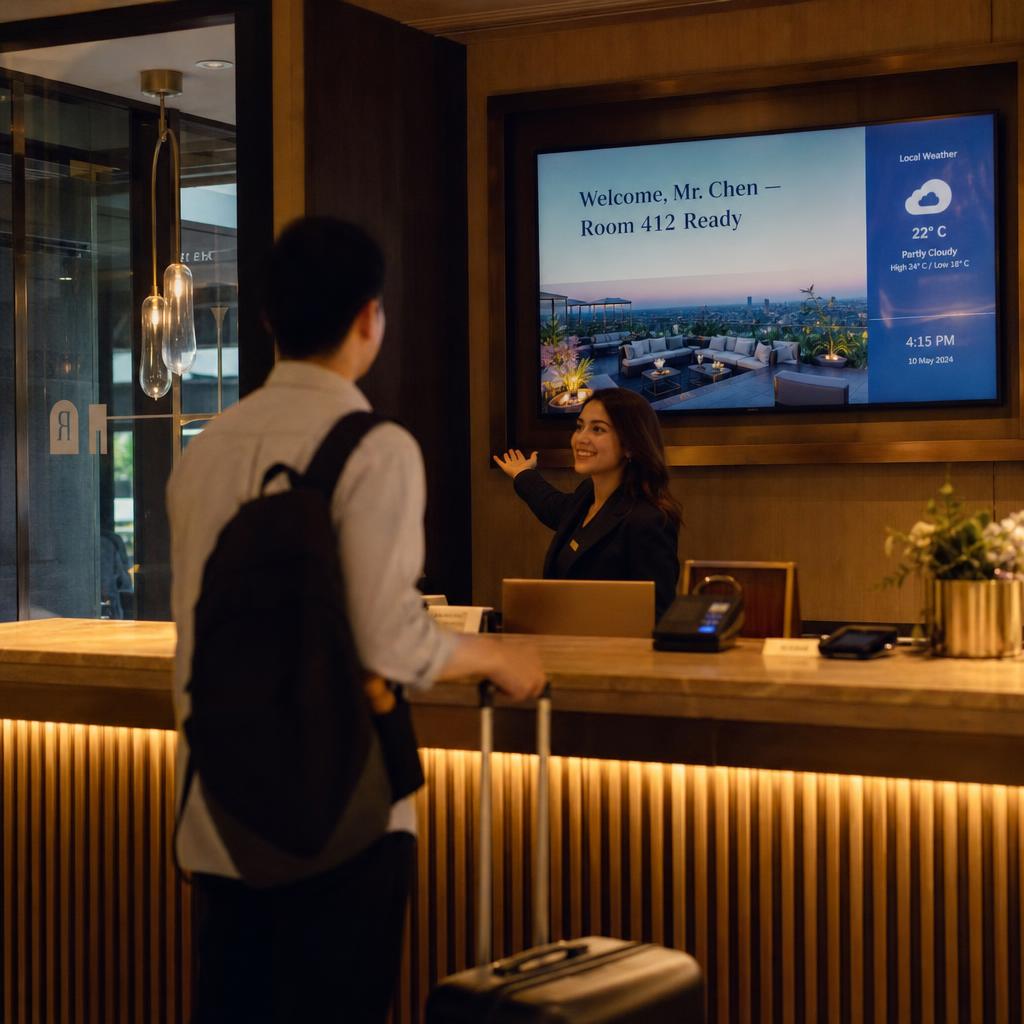 Hospitality digital signage