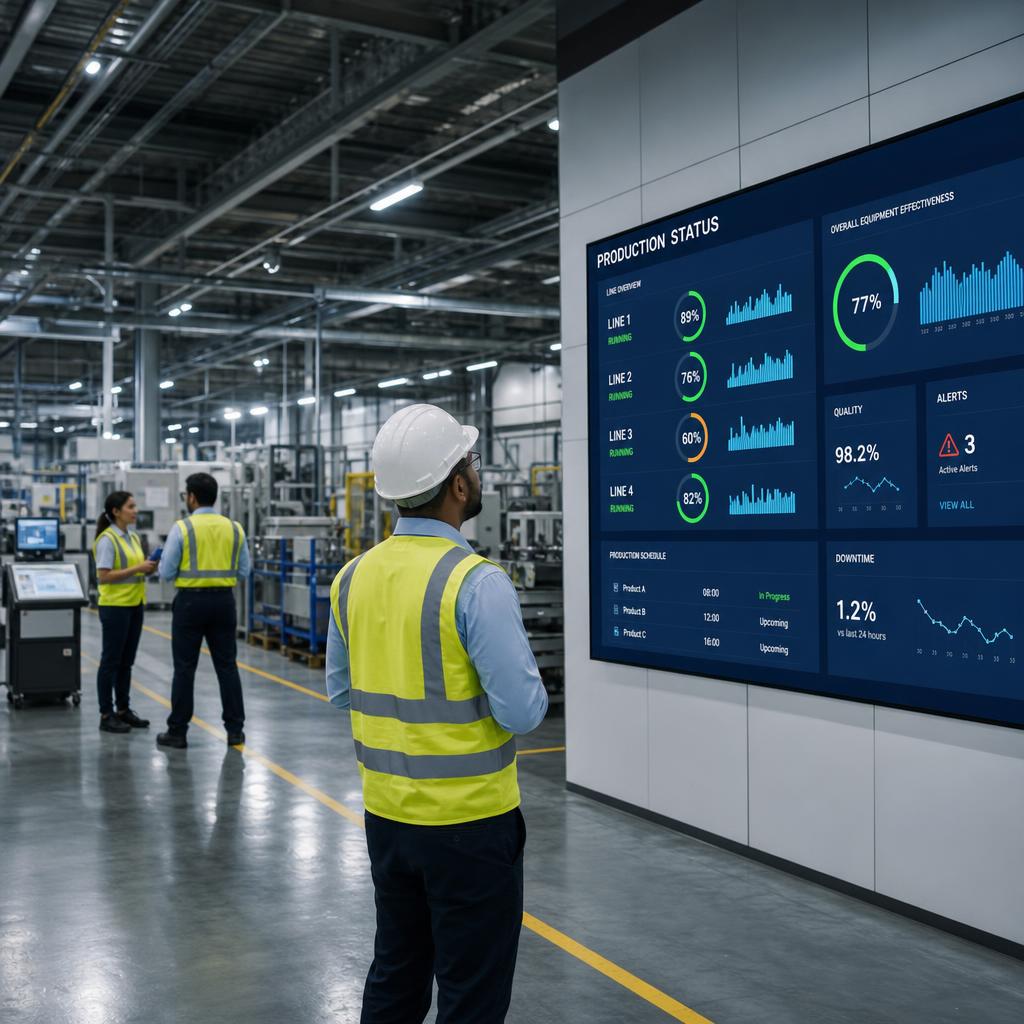 Digital signage in Manufacturing & Industrial environment