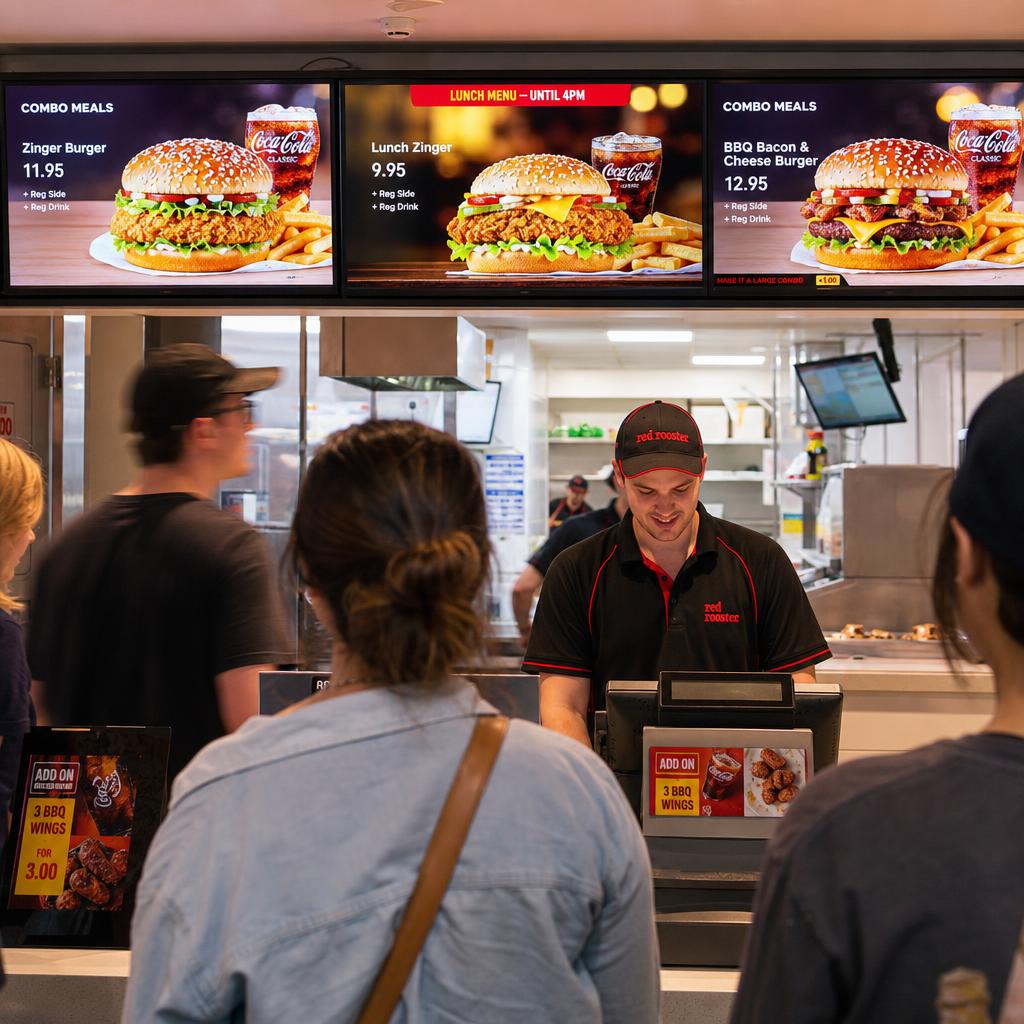Digital signage in Quick Service Restaurants environment