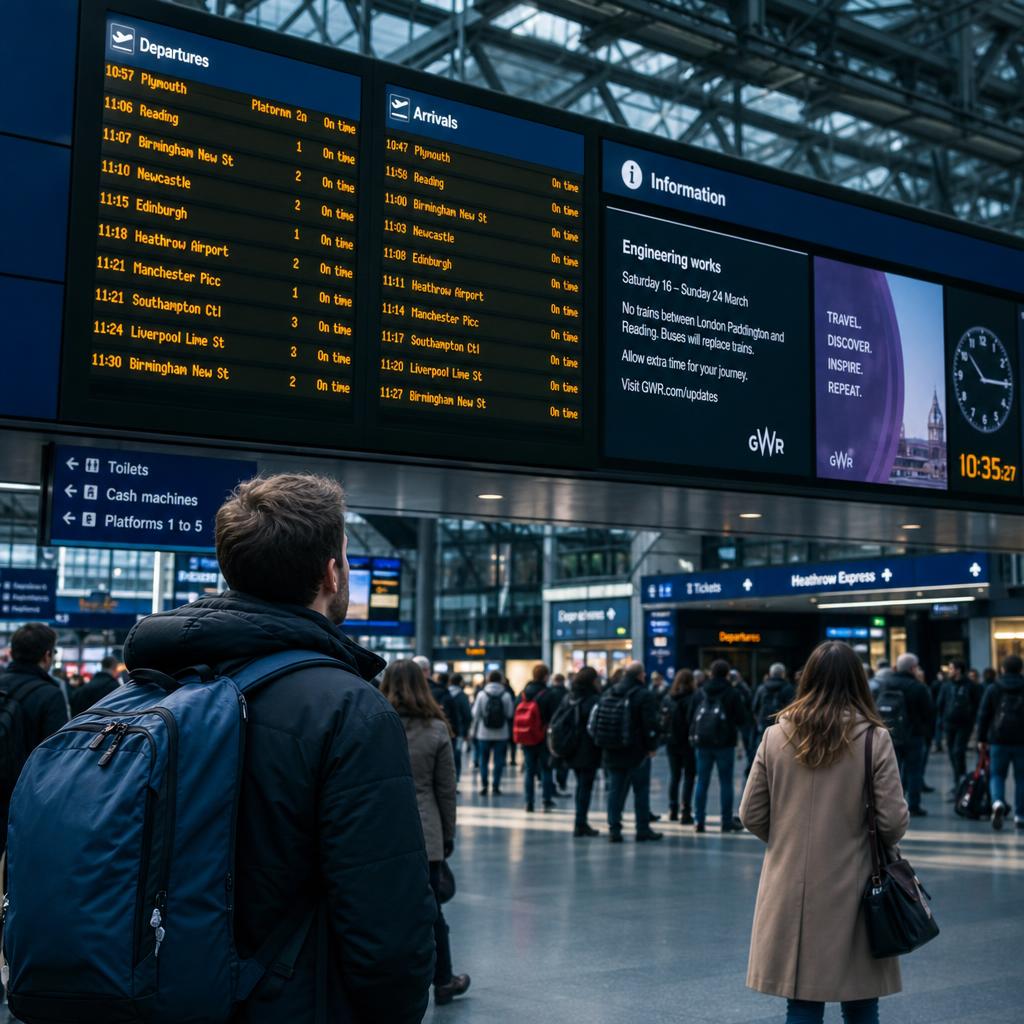 Digital signage in Transportation & Transit environment