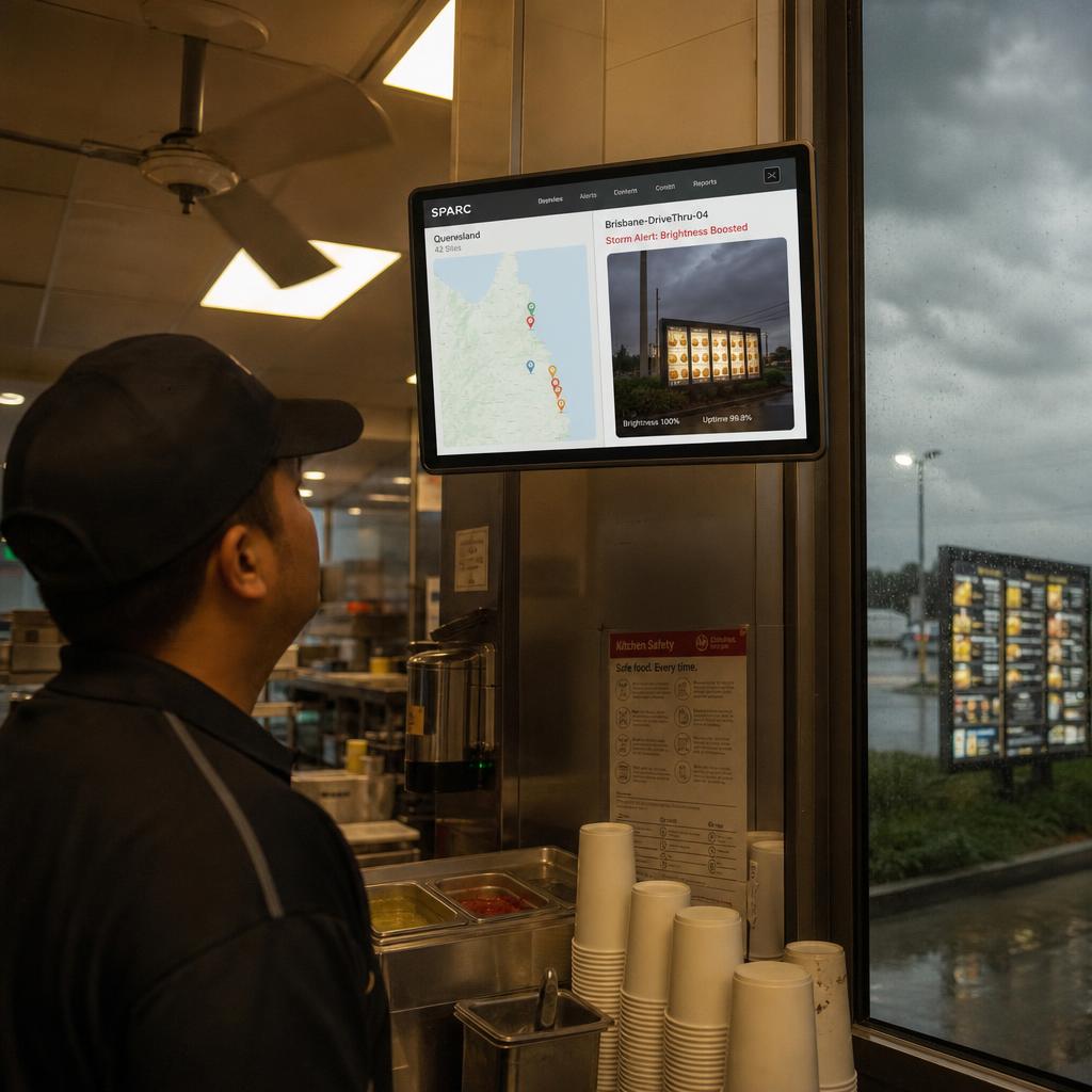 SPARC digital signage supporting businesses in Brisbane