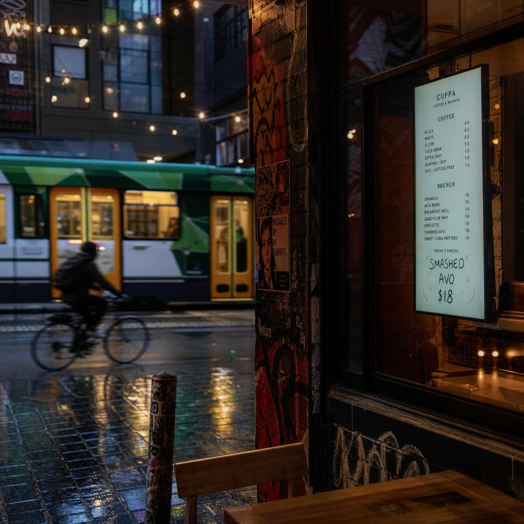 Digital signage installation in Melbourne's commercial precinct