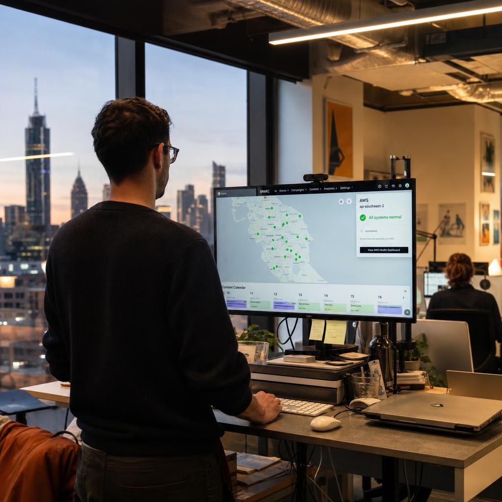 SPARC digital signage supporting Melbourne retail and venue screens